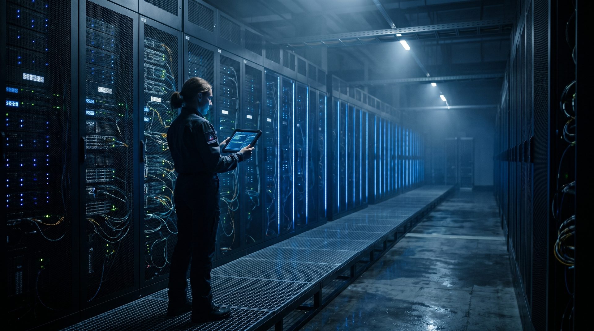 Engineer datacenter cinematic