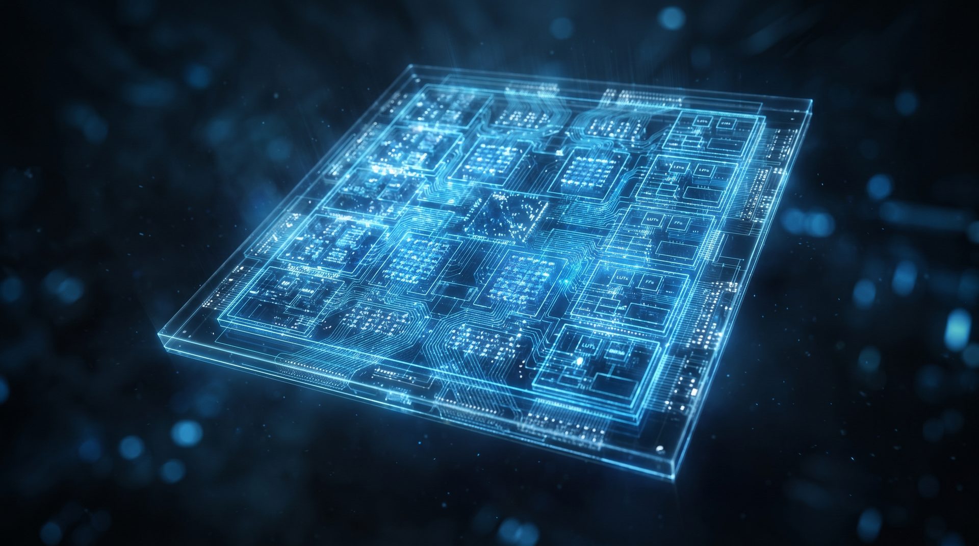 Holographic FPGA chip